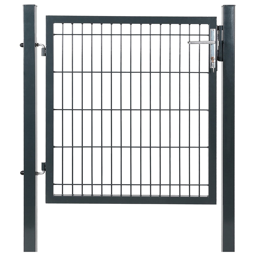 Verdelook Cancello Recinzioni In Ferro 1x1m Con Pali Sostegno Quadrati 60x60mm Cancelli