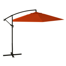 ombrellone a braccio dimensioni 3x3, colore arancione