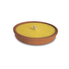 Candela Sun profumata alla citronella in vaso di terracotta