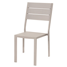 Linea tenerife sedia effetto legno senza braccioli  beige