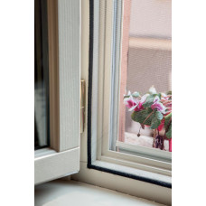 Zanzariera per finestra a strappo dimensioni 130x150, colore nero