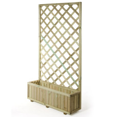 Fioriera Garden large con vasca in legno
