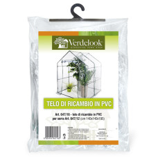 Telo di ricambio in PVC trasparente per serra a casetta 647/12 VerdeLook