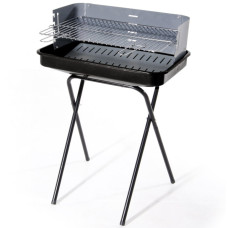Barbecue in acciaio con paravento