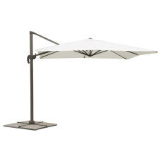 Ombrellone a braccio deluxe reclinabile écru con struttura in alluminio 3x4m