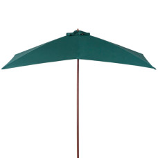 ombrellone in legno dimensioni 4x3, colore verde scuro