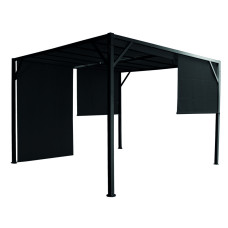 Gazebo cubo nero 3x3xh210m