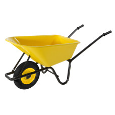 Carriola con vasca in PVC giallo 100 L