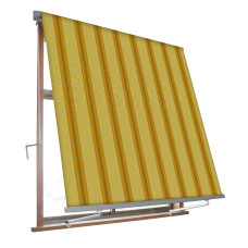 Tenda a caduta con braccetti Milos dimensioni 2.45x3.00m colore beige/ocra