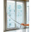 Zanzariera per finestra a strappo dimensioni 130x150, colore bianco