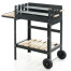 Barbecue in acciaio a carrello larghezza 90 cm
