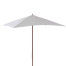 ombrellone in legno dimensioni 3x3, colore écru