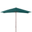 ombrellone in legno dimensioni 3x2, colore verde scuro