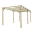 Gazebo a doppia pergola in legno 6x3 m